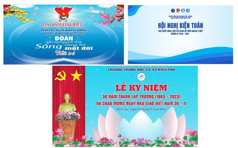 Phông nền hội nghị trường học - Tươi sáng và gần gũi